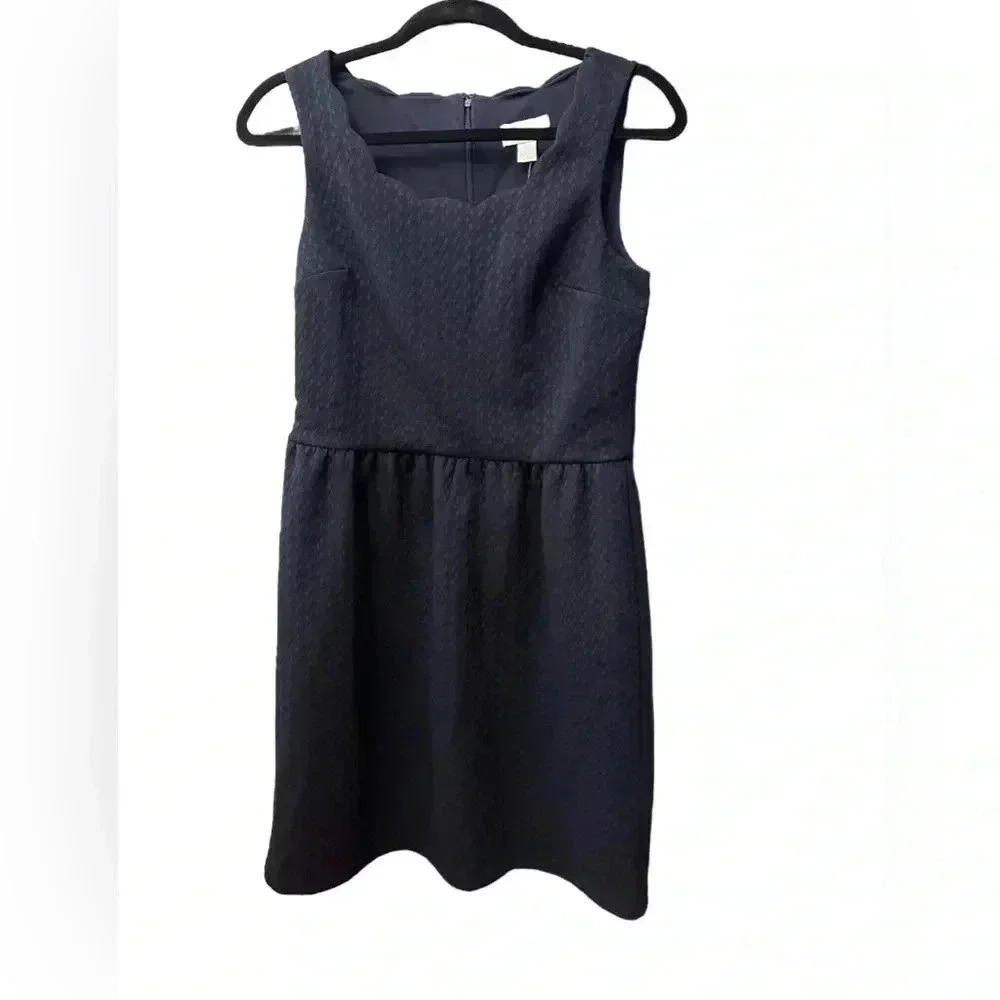 NWT LOFT Dress Size 2 Navy Blue Stretch Casual Office Work Interview